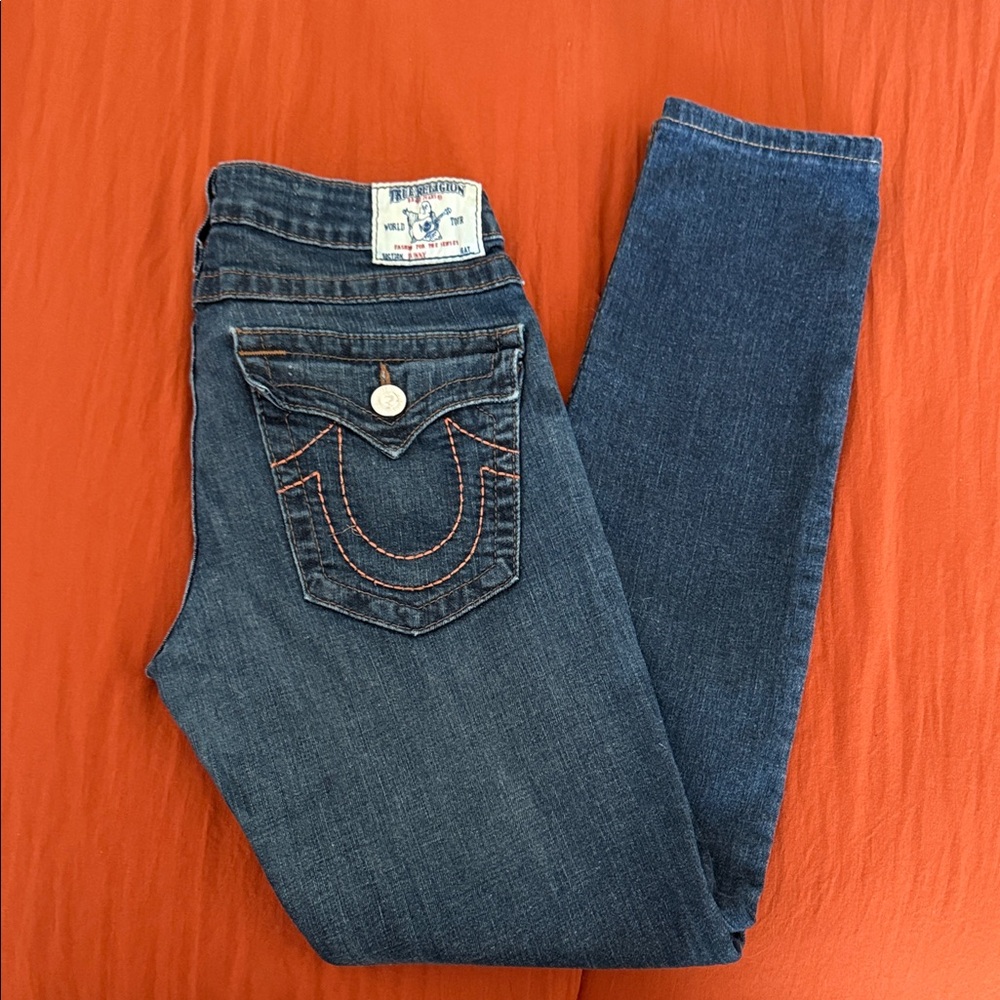 True Religion Women's Skinny Jeans - Medium Blue